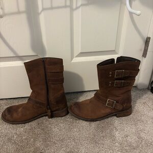 Harley-Davidson Brown Leather Moto Boots